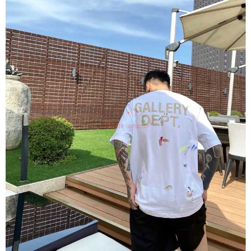 

Designer Fashion Clothing Tees Tshirt Galleryes Depts Heavy Industry Splash Graffiti Tshirt Lan Co Name Virail Hand Painted Print Short Sleeve Men Women Tops for sal, Splash graffiti white