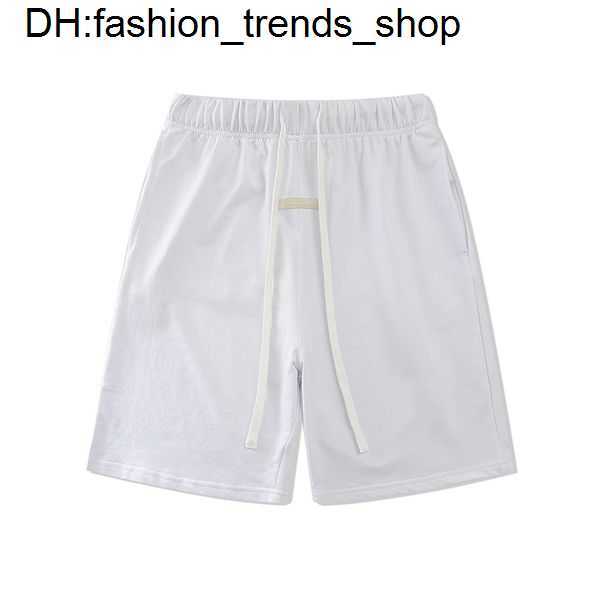 

21ss Reflective High Street Shorts Men's Casual Sports Pant Loose Oversize Style Drawstring Short Pants Trend Designer Ess Essentail 21, Beige