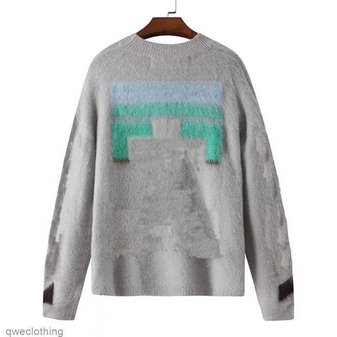 

Color mens womens Arrow Designers sweater Gradient cardigan lover senior classic multicolor round neck Autumn winter keep warm comfortable EC4P