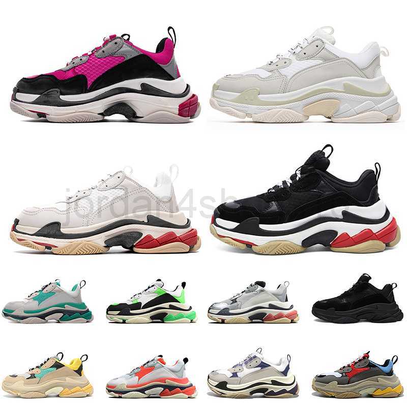 

Track Luxurys Designers Shoes Paris 17FW Clear Sole Casual Men Women Dad Shoe Triple S Sneakers Crystal Bottoms Trainers Beige White Black Pink 5.0, A24 36-40