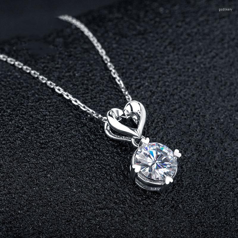 

Pendant Necklaces Eternity Love Wedding Necklace For Women Luxury Single Cubic Zirconia Simple Elegant Female Accessories Classic Jewelry