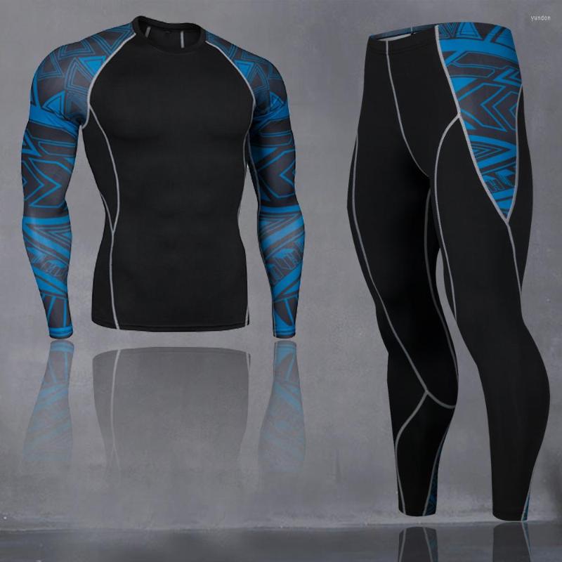 

Running Sets 2023 Men's Compression Suit Tights Workout Fitness Training Sportswear Long Sleeve Shirt Sports, T-shirt