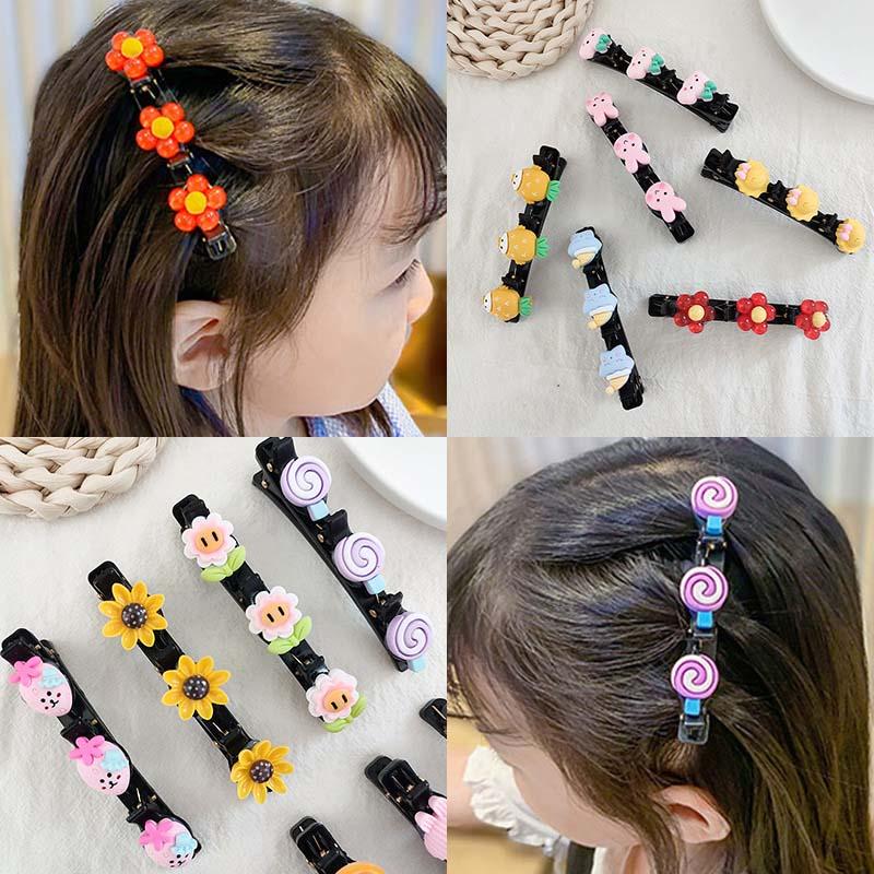 

Hair Accessories Baby Girls Hairbands Cute Acrylic Cartoon Flower Fruit Ornament Clips Children Sweet Headbands Kids, 24