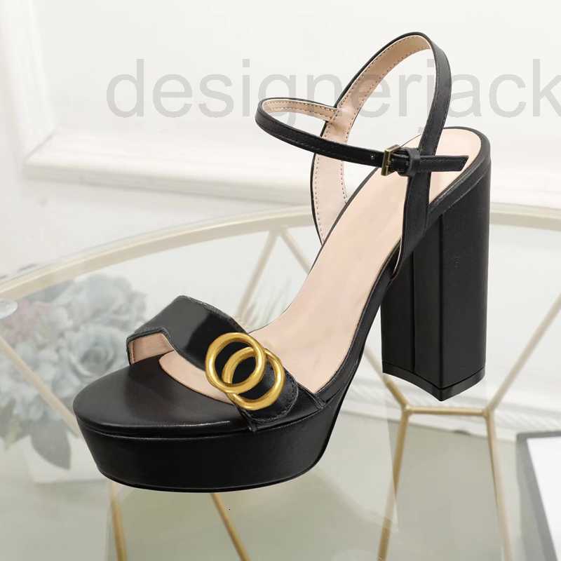 

Classic High heeled sandals party 100% leather women Dan shoe designer cowhide sexy heels 10cm Lady Metal Belt buckle Thick Heel Woman shoes W45G, Green