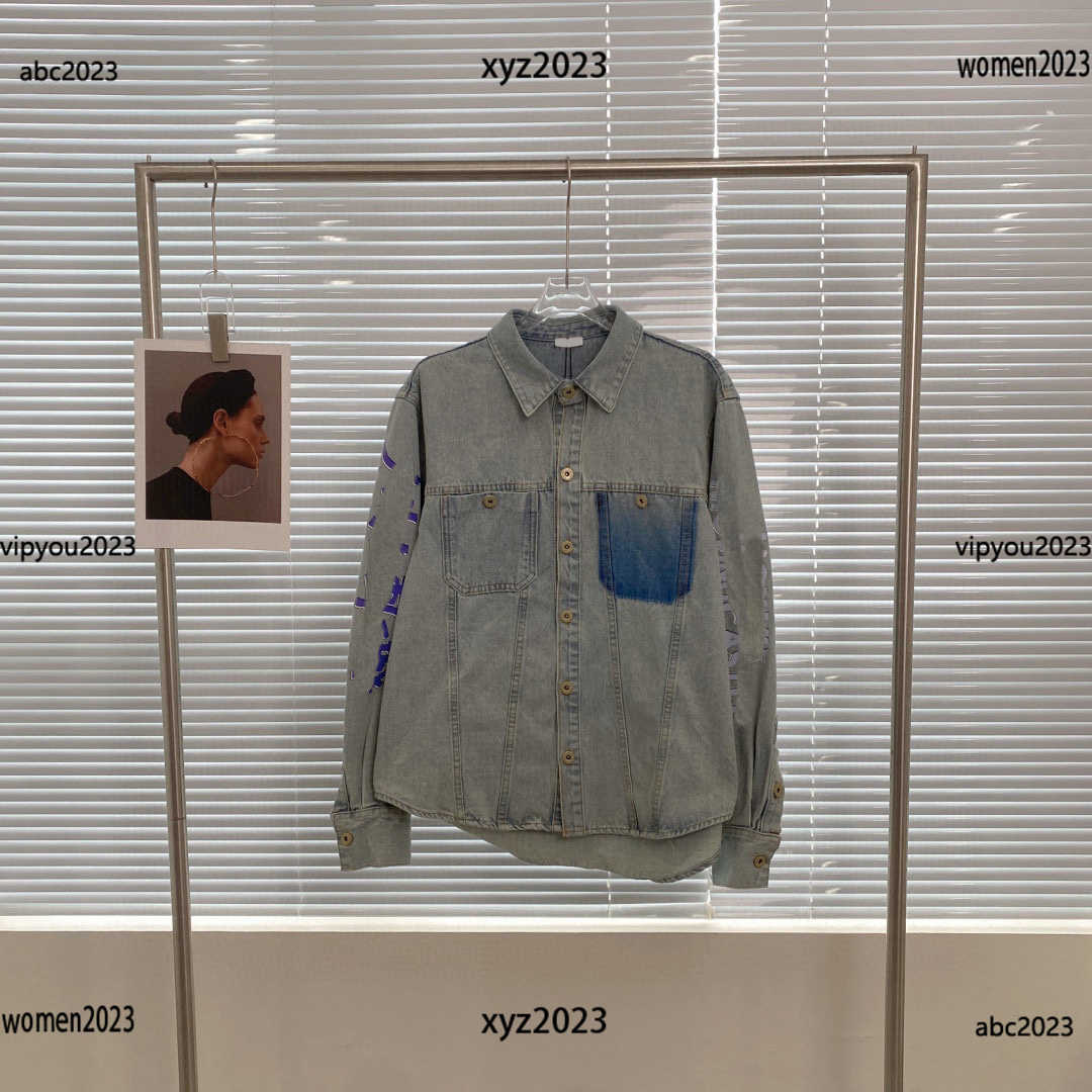 

women designer Denim jacket high quality denim top Size -L women long sleeves jacket fashion lady coat girl designer outerwear May12, #1