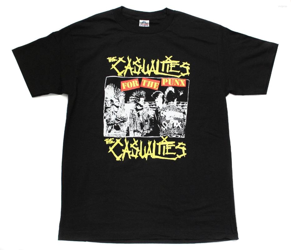 

Men's T Shirts The Casualties Punk Band Embroidered Graphic T-Shirts Mens Spring Summer Dress Short Sleeve Casual Print, Notprint