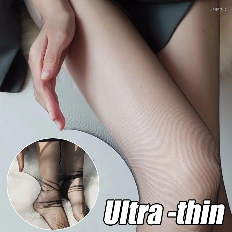 

Women Socks Ultra-thin Sexy Stockings Summer Invisible Stocking Transparent Solid Color Pantyhose Legging Nightclub Female Silk Tights, Black