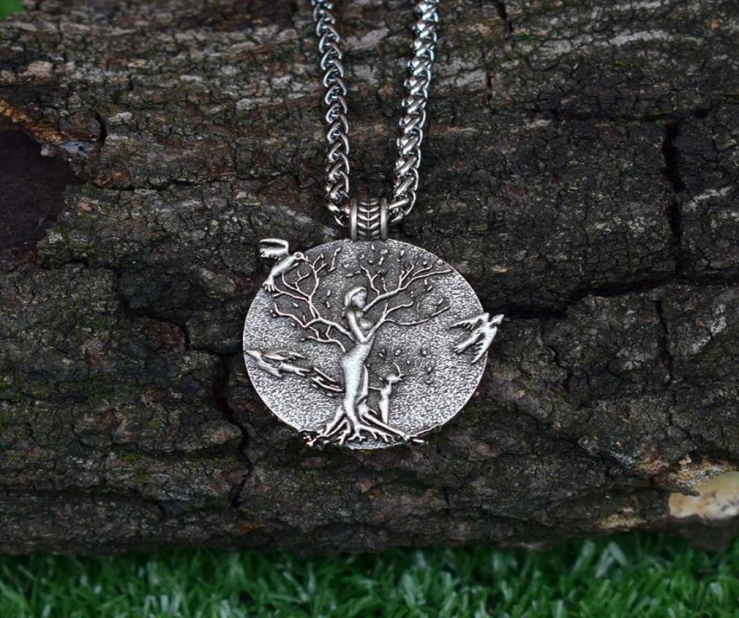 

SanLan 12pcs wicca pagan to Roots to Grow Mother and daughter tree of life necklace gift for mom7556821