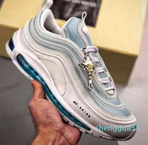 

Boots Running Shoes Sports Sneakers Black Silver Bullet Reflective Bred Red Undftd Olive Rainbow Metallic With Cross Mschf Inri Jesus Men Women, Color-6