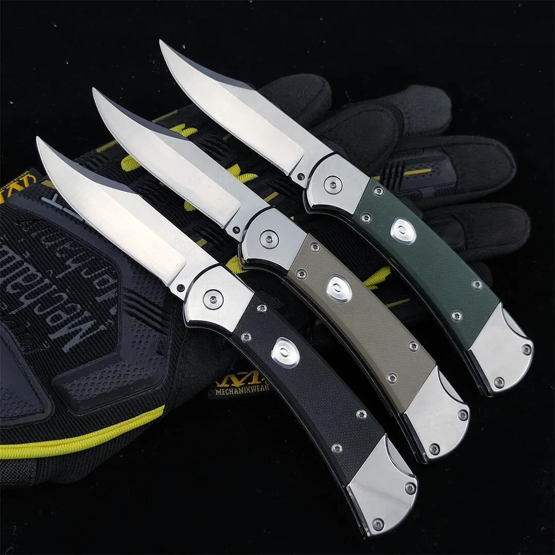 

NEW US-Style Classic 110 / 112 7.32inch Side Godfather Stiletto knife 440C Blade G10 handle BK110 Automatic EDC Tactical Auto BM 9070 4600 9400 3300 EDC Tool UT85