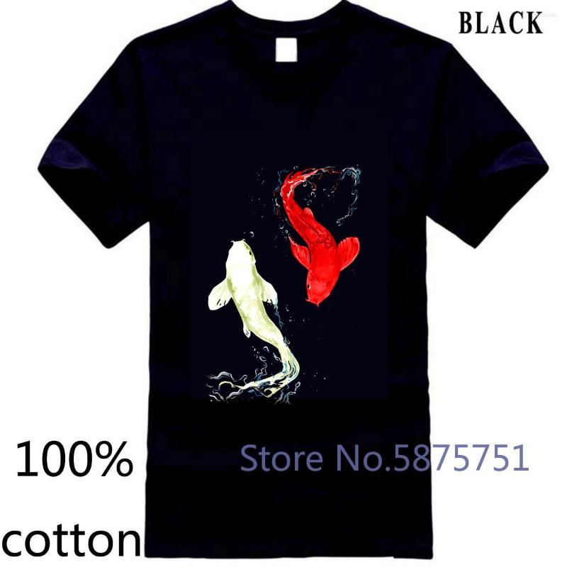 

Men's T Shirts Koi Fishes For Man Lucky Birthday Black Unique Asian Style Yin Yang Shirt T-shirt Tops Tees Cotton, Red32968916164