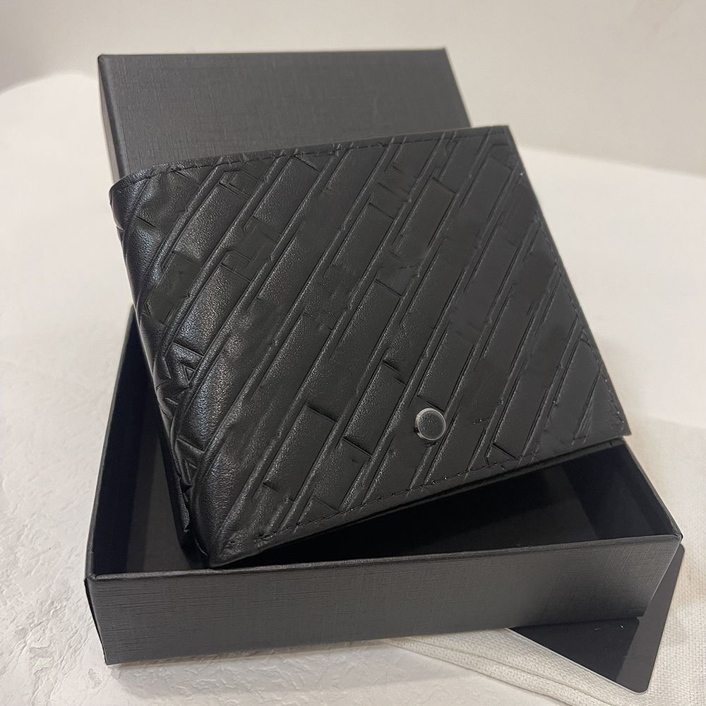 Luxury designer Paris style wallet holder high -end business men's credit card holder folding hand -made mini wallets ladies purse key ring poc