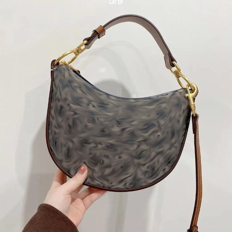 

Designer Bag Evening Bags torys bag mini monograms hobo crossbody half moon shoulder bag women fashion handbag luxury lady makeup bag beach bag wallets, Khaki