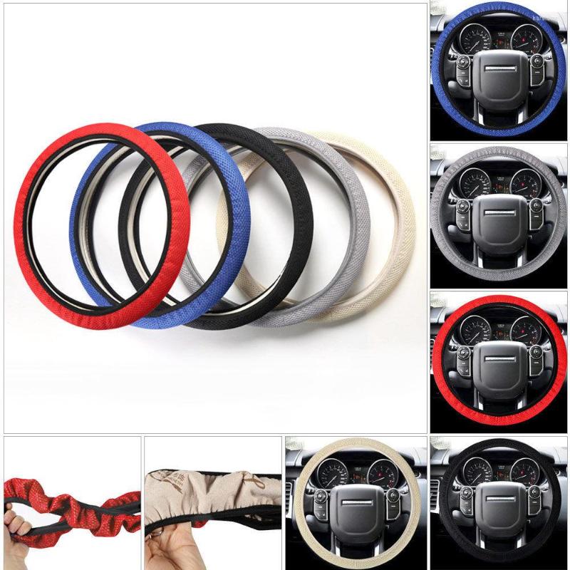 

Steering Wheel Covers Bostar Car Cover With Needles And Mesh Fabric Diameter 36-38cm Auto Accessories #266320