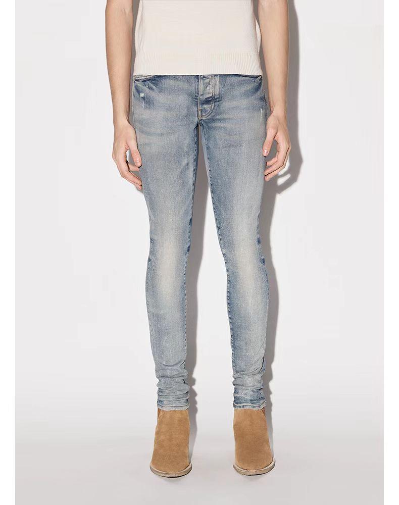 

Men's Jeans Spring Summer Menswear Collection Cotton Stretch Slim Simple MenMen's, Light blue