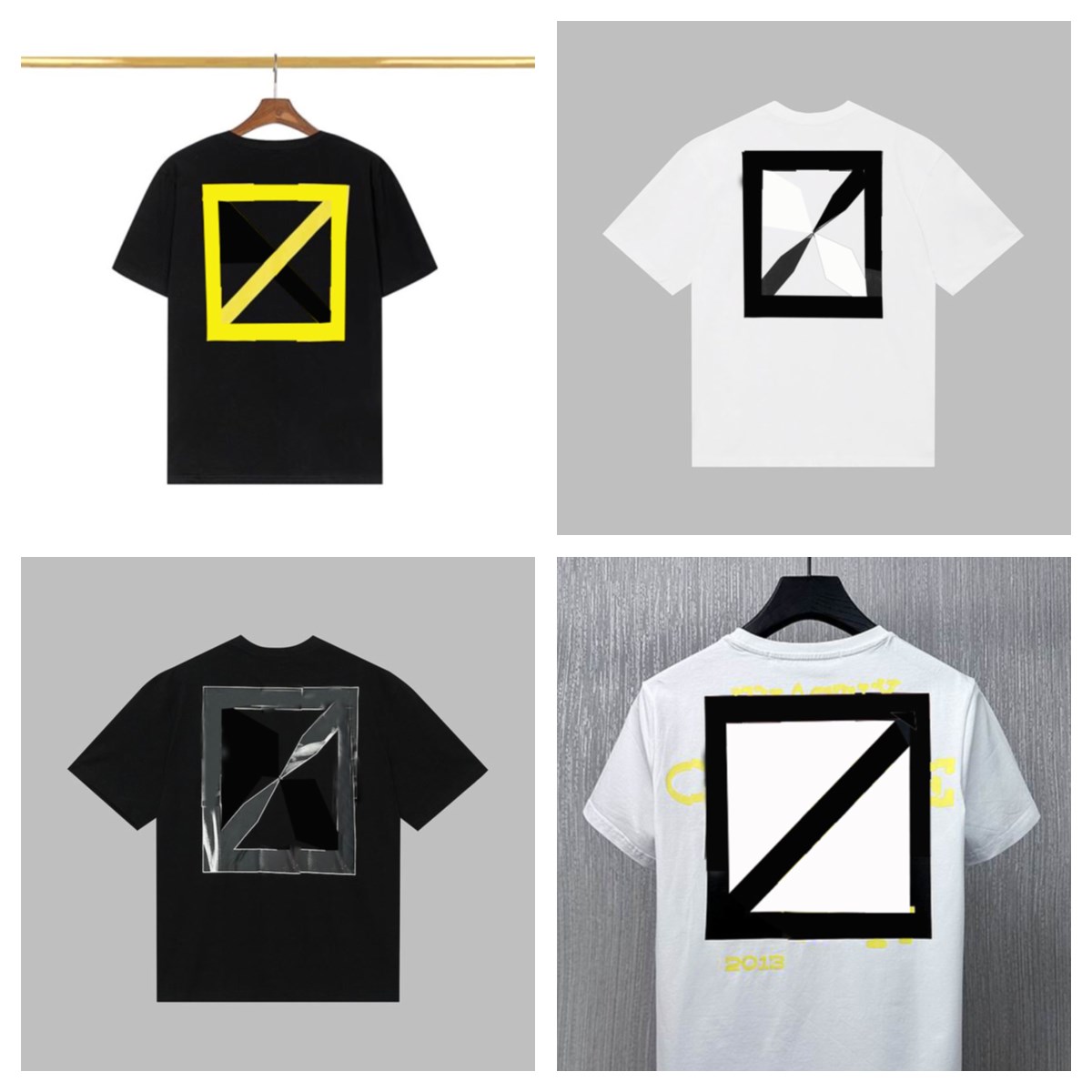 

Luxury T-shirt men's women's designer T-shirt loose short sleeve summer fashion printed embroidery men's casual high-quality designer men's tees new short sleeve OW, Colour45