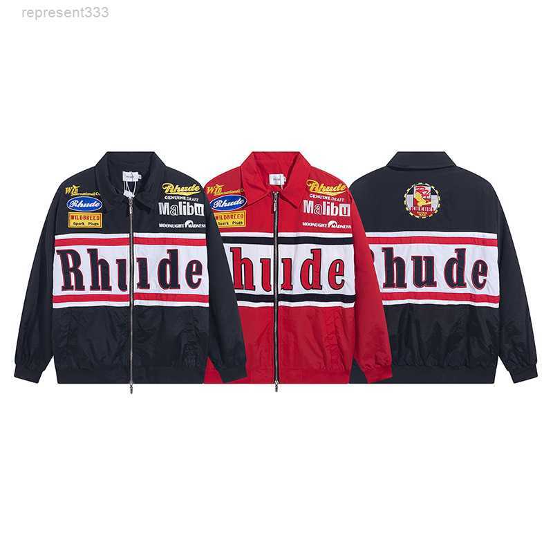 

Small Crowd Fashion Los Angeles Badge Embroidered Letters Banner Lapel Zip Jacket Men' and Coat 53B0, Black