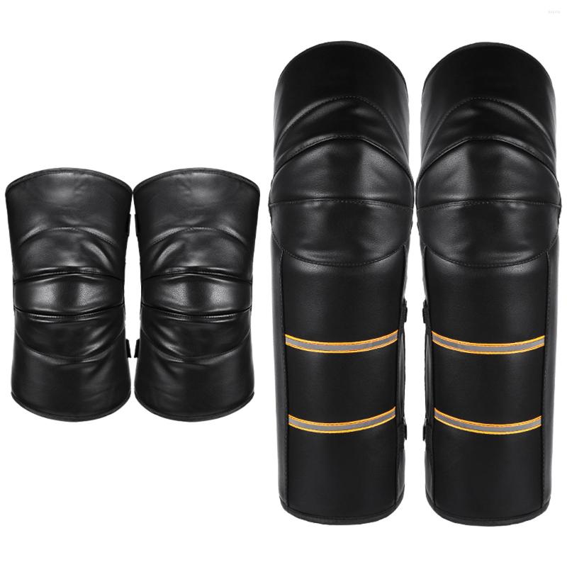 

Motorcycle Armor 2PCS Knee Pads Protective With Reflective Strip Keep Warm Windproof Waterproof For Cycling Riding Scooter