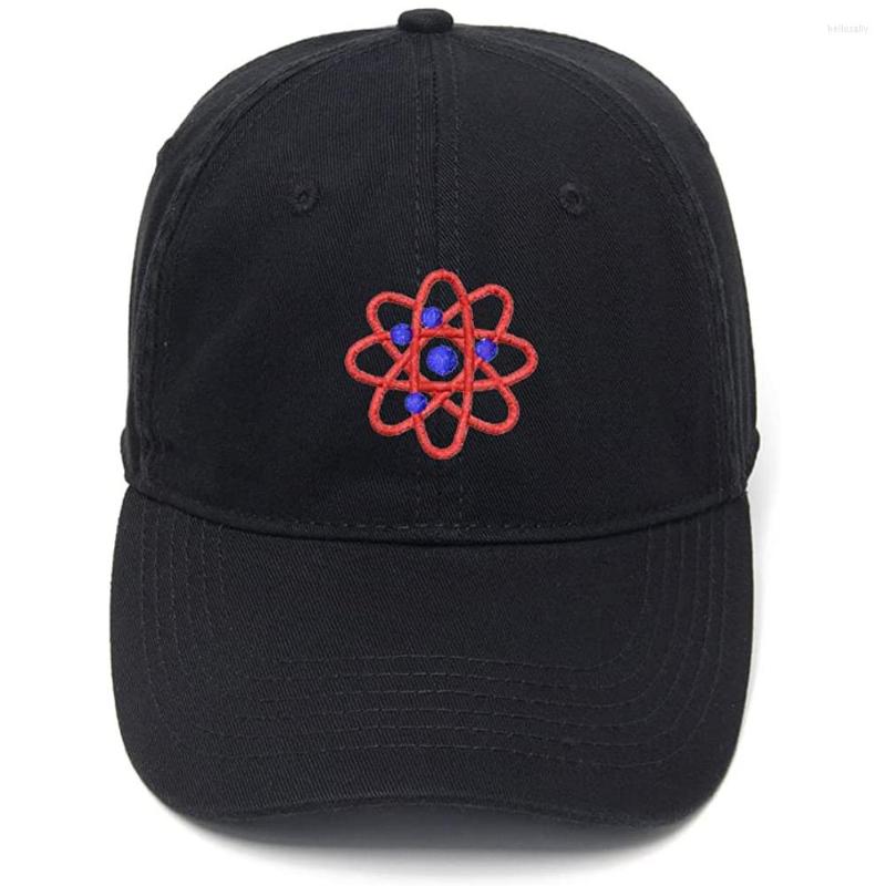 

Ball Caps Lyprerazy Men's Baseball Cap Atom Science Embroidery Hat Cotton Embroidered Casual, Black