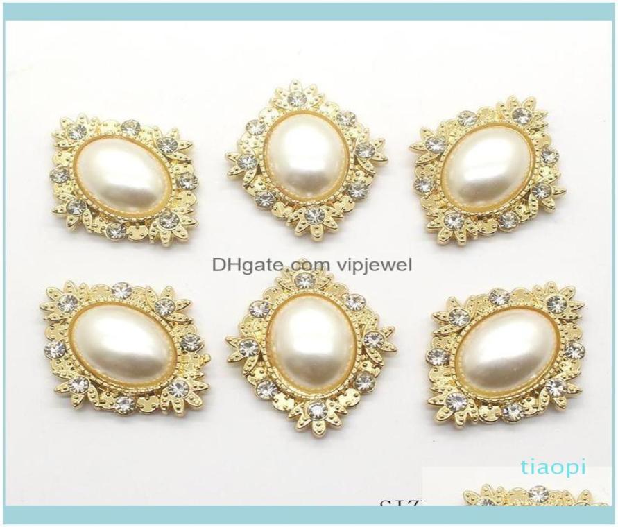 

Loose Diamonds Jewelryfashion 20Pcs 26Mm Diamond Alloy Diy Jewelry Aessories Flat Back Imitation Pearls Base Settings Whole Ha4308400