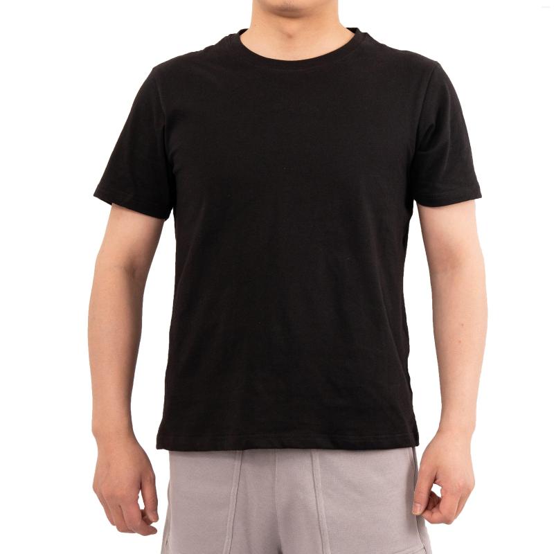 

Men's T Shirts Men's T-shirt Summer 2023 Cotton Regular Style Solid Color Round Neck Loose Lightweight Breathable High QualityYIZUO ALTR, Beige