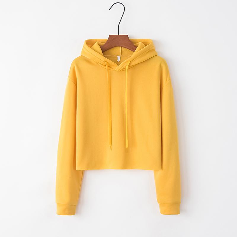 

Women's Hoodies & Sweatshirts Long-sleeved Solid Color Cute Hooded Drawstring Multi-color Hoodie Leak-proof Apron Loose Tops, Burgundy