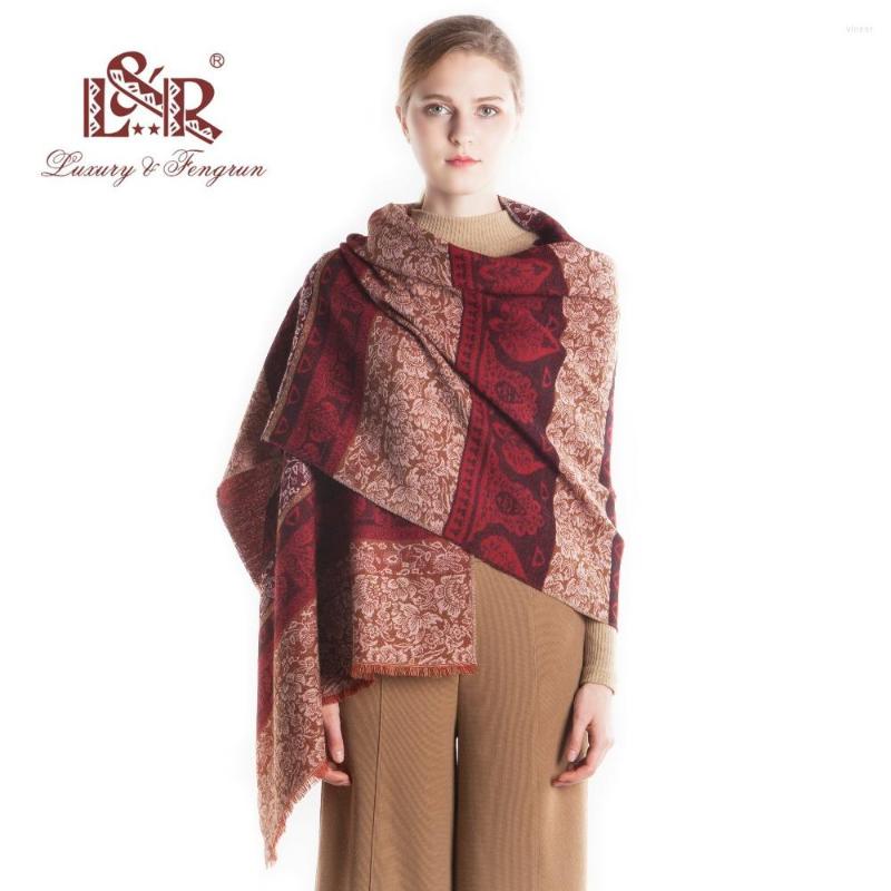 

Scarves 2023 Real Wool Winter Women Scarf Print Flower Foulard Femme Shawls And Wraps Floral Pashmina Bandana