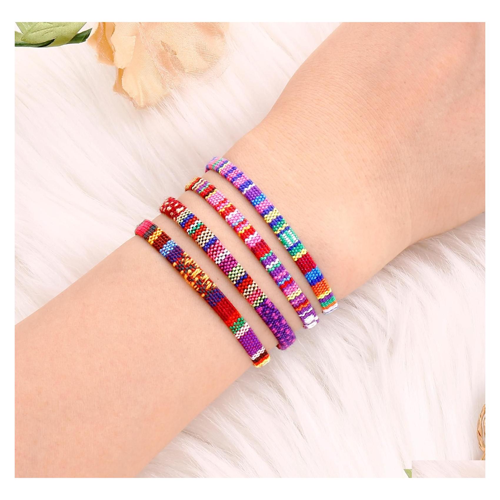 

Chain Charm Lgbt Rainbow Rope Bracelets For Couple Pride Gay Women Men Handmade Woven Braided String Friendship Lover Jewelry G Drop Dh4Fv