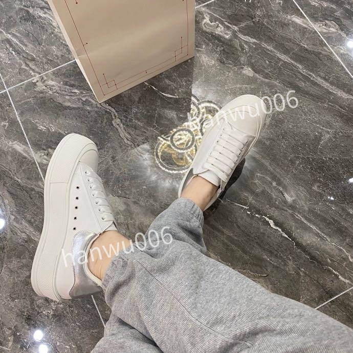 

new Men Quality Designer Sneaker Lace Up Genuine Leather Sneakers Fashion Womens Casual Designer Sneaker, 07