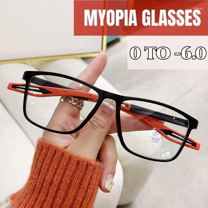 

Sunglasses Flexible TR90 Finished Myopia Glasses Unisex Trend Outdoor Sports Prescription Eyewear Women Men Vintage Blue Ray Eyeglasses
