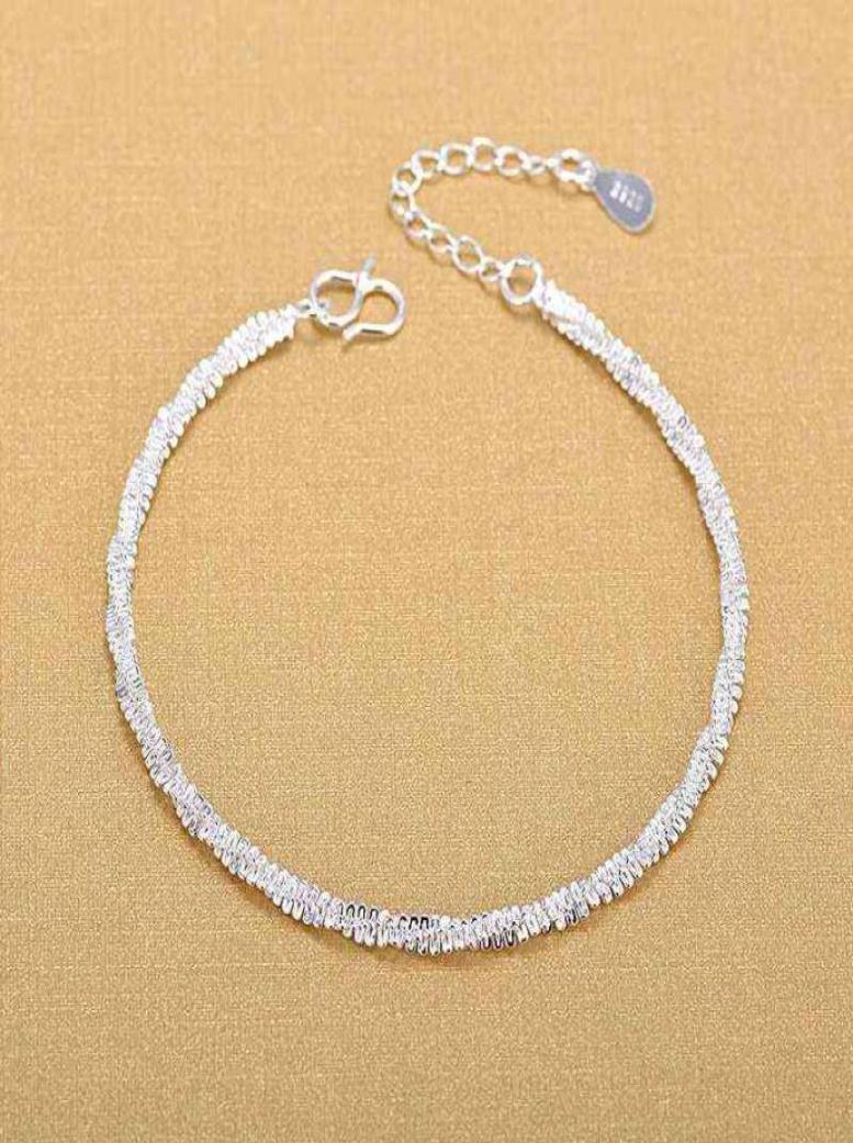 

Top Quality Silver Bracelets 925 Sterling Fashion Fine Bracelet Gift7202431