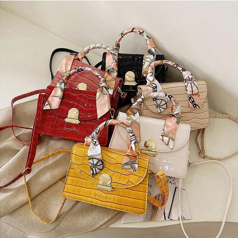 

Evening Bags 2023 Designer Luxury Soft Top-Handle Tote Women Alligator Leather Handbag Girl Brand Shoulder Messenger Female Little Bag, Black