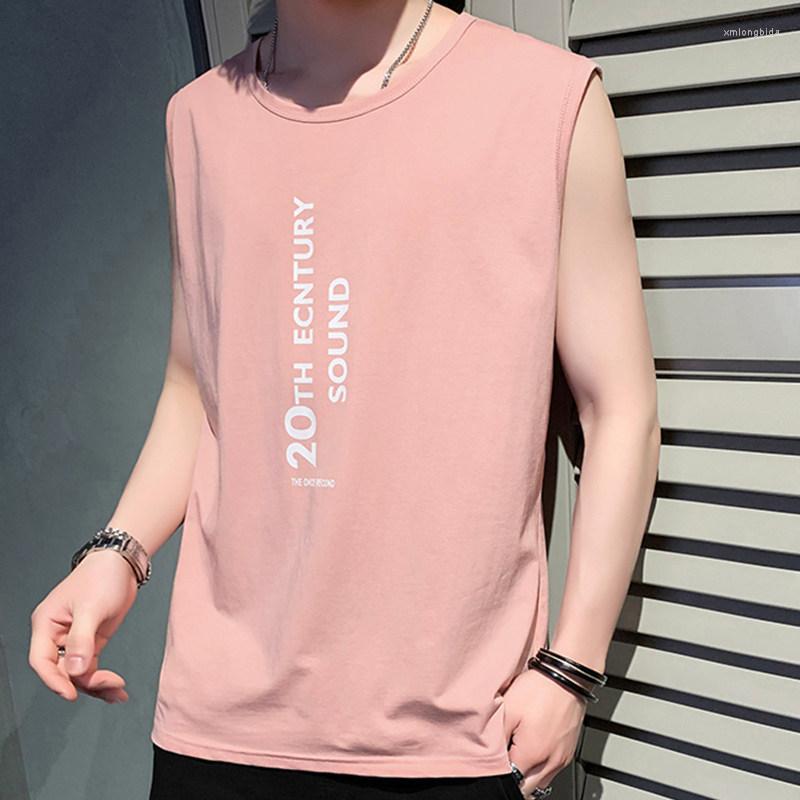 

Men' Tank Tops --5XL Mens Sleeveless Top Summer O-neck Print Loose Gyms Comfortable Bodybuilding Soft Male Tees Clothes Hw15, As picture 2