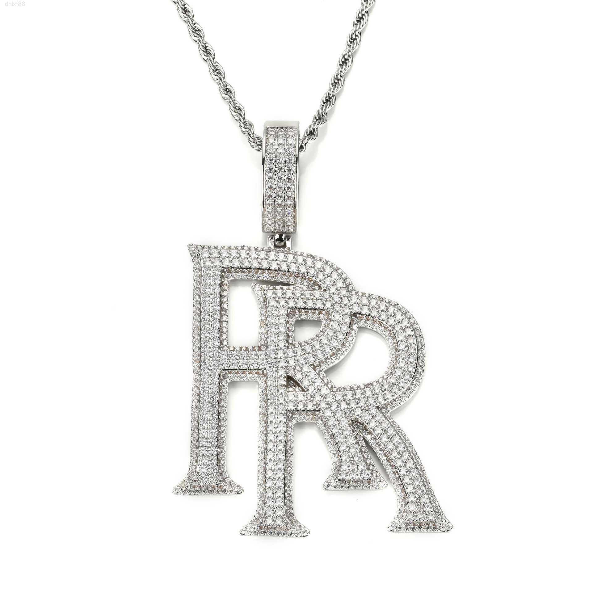 

Custom d Color Vvs Moissanite 925 Sterling Silver Letter Pendant