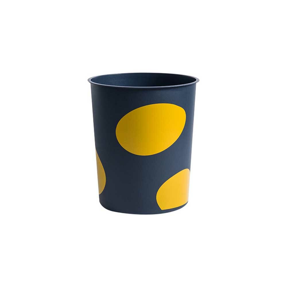 

Printed Trash Can Household Living Room Storage Waste Bin for Home Cleaning Container