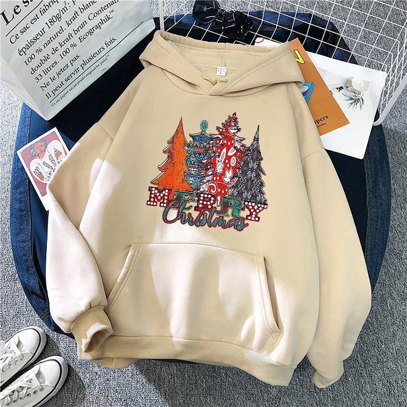 

Women' Hoodies & Sweatshirts Oversized Women Autumn Christmas Gnome Long Sleeve Hooded Pullover Top Vintage Streetwear