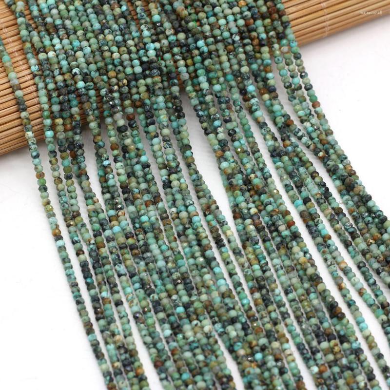 

Beads 2023-selling Natural Stone Semi-precious Stones Round African Pine Faceted Bead Making DIY Necklace Bracelet Size 3x2mm Gift