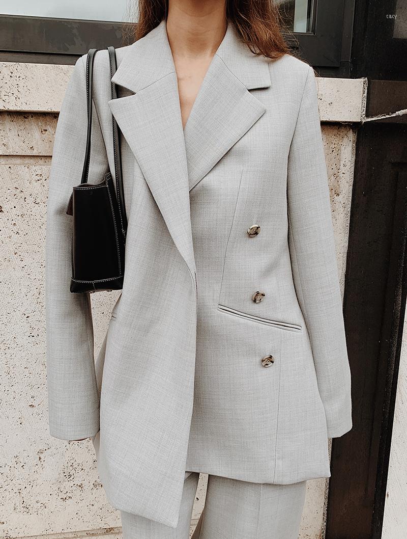 

Women's Two Piece Pants Luxury Women Suits Set Elegant Office Pantsuits Blazer Coat With Wide Leg Business Formal Party Dress, Pink