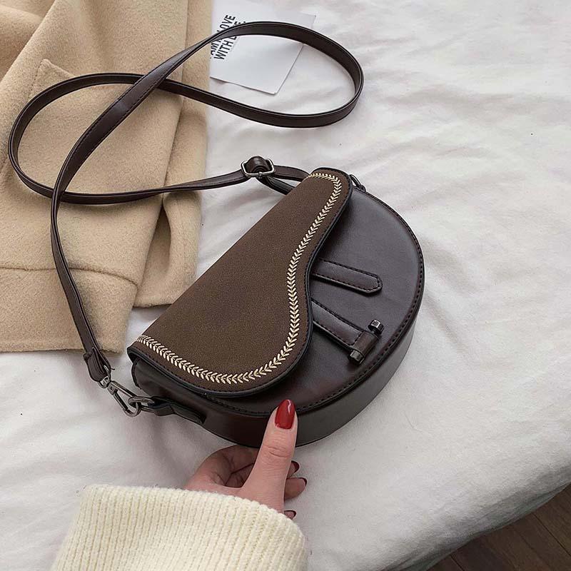 

Wallets France Non-mainstream Bag Women's 2023 Spring&Summer Korean-style Shoulder Retro Dull Polish High Grade Sense, Black