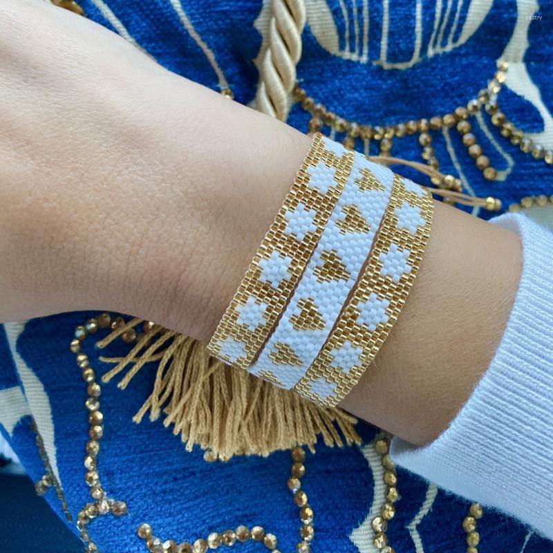 

Charm Bracelets Go2boho Miyuki Adjustable Bracelet Set For Women Gift Star Heart Pattern Jewelry Pulseras Mujer Femme Accessoires Drop