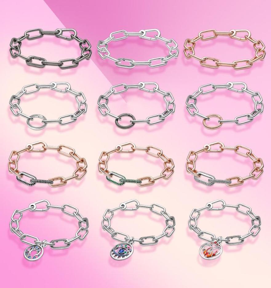 

Bangle 925 sterling Silver Bracelet Me Bracelet Chain Link Bracelets Fashion Gift S925 Silver Jewelry fit Me Charms women 2210124309552