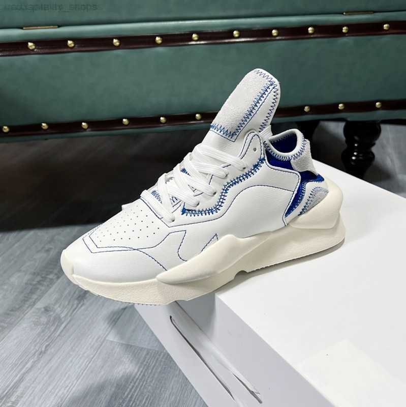 

Desinger Y3 Kaiwa Mens Running Shoes Breathable mesh Women Leather Sneaker Runner Laced Up, Color 4