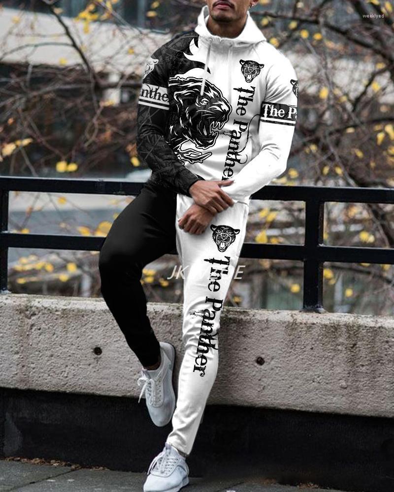 

Men' Tracksuits 2023 Fashion Design Men' Sports Hoodie Set 3D Printing KING Pants Morning Running Training Pullover, Color-07