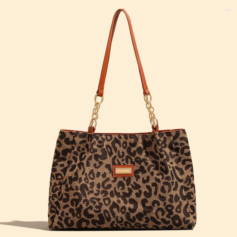 

Evening Bags Simple And Fashionable High-quality Leopard Print Tote Bag Large Capacity Commuting Personalized Shoulder, Picture color