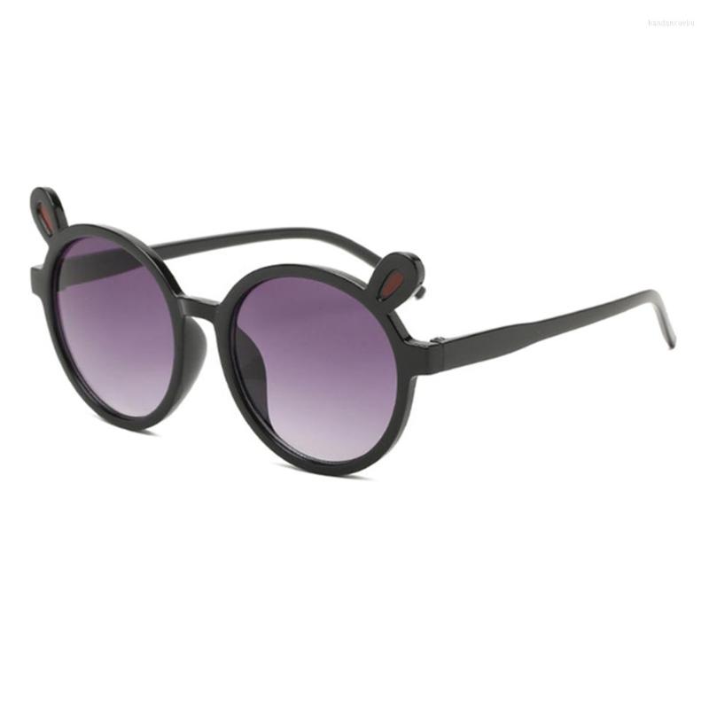 

Sunglasses Children Kids Round Frame Bear Ears UV400 Protective Cute For Outdoor