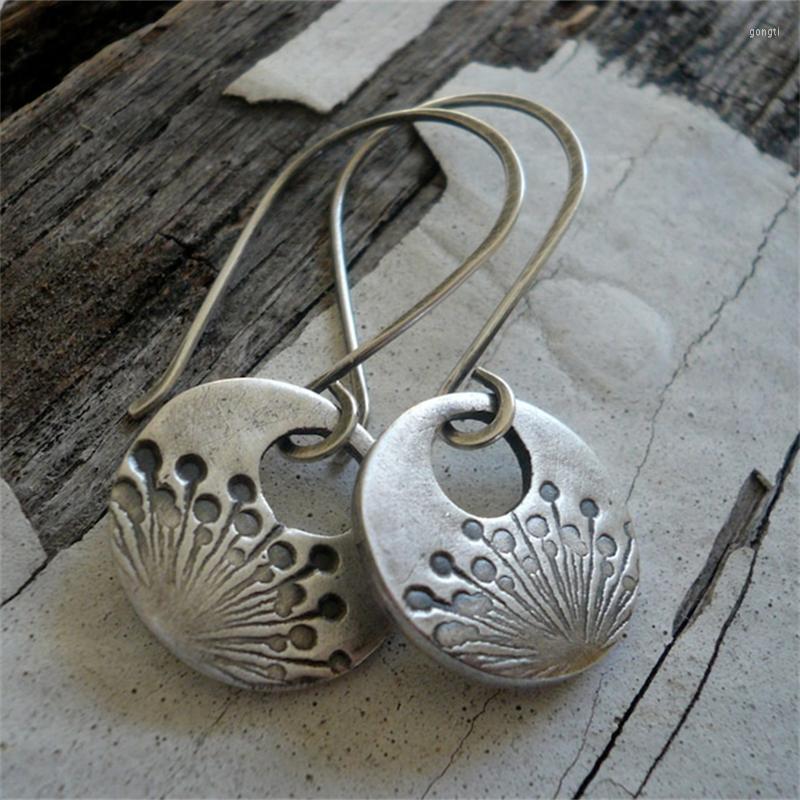 

Dangle Earrings Sweet And Romantic Style Dandelion Print Drop Boho Trendy Women Metal Party Gifts Jewelry