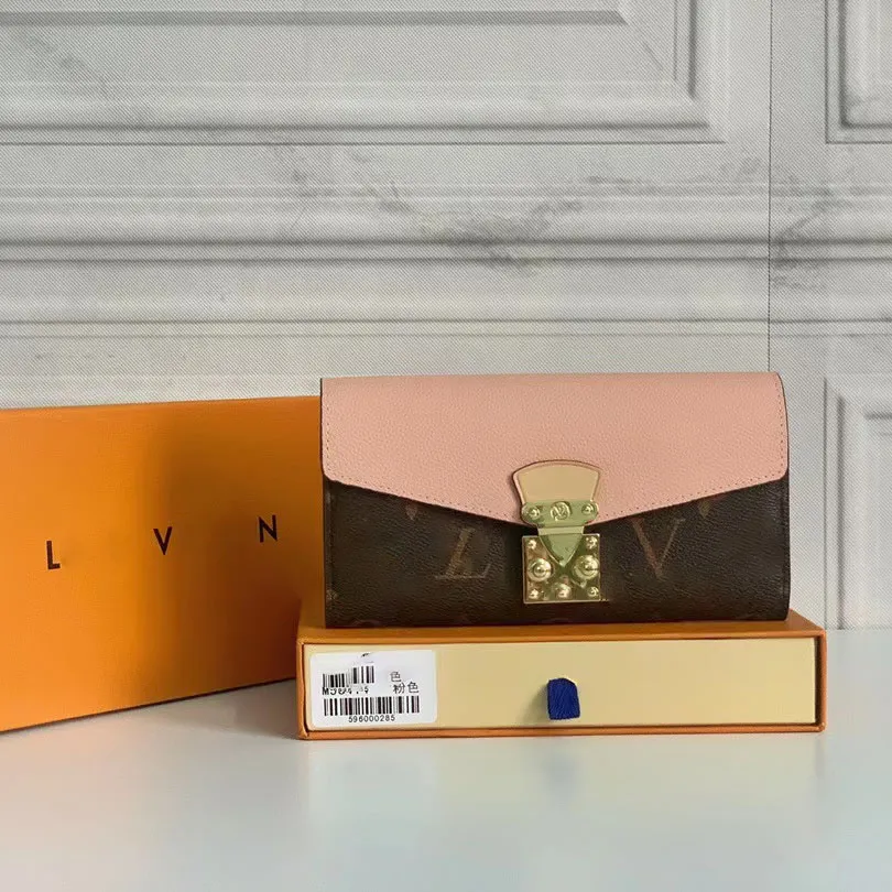 

2023 Womens Men women Key Wallets Designer Fashion Coin Purse Card Holder genuine leather zipper Bag Accessoires, Peach