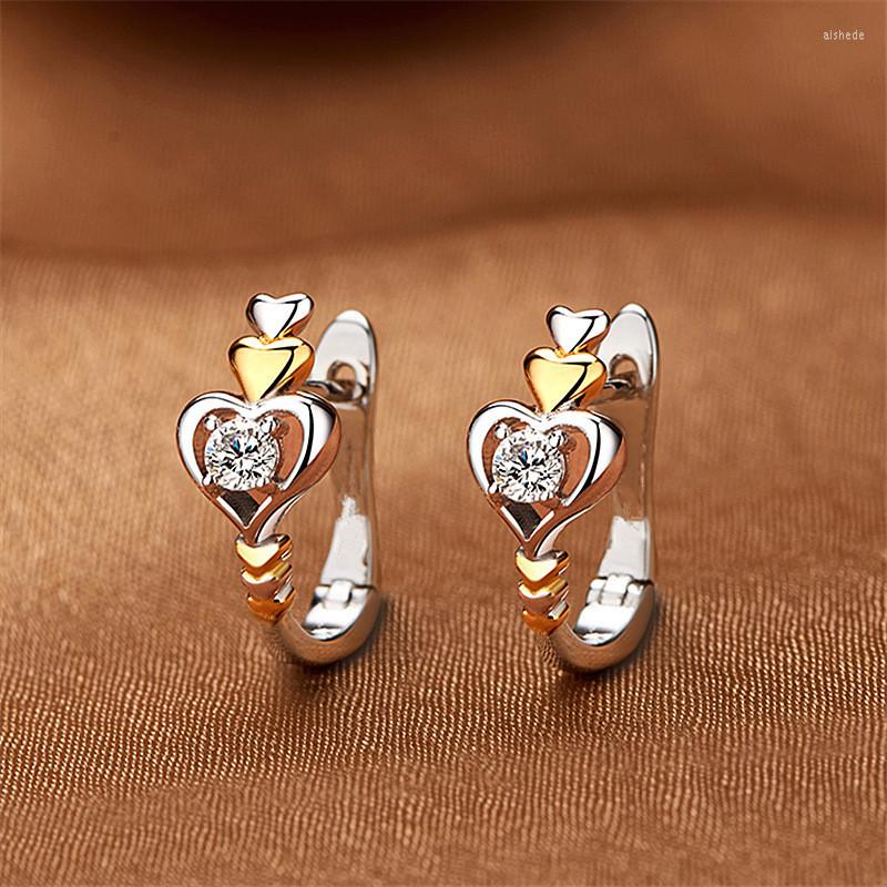 

Hoop Earrings Novel Design Heart For Women Fashion Contracted Style 2023 Trends Female Statement Jewelry Drop