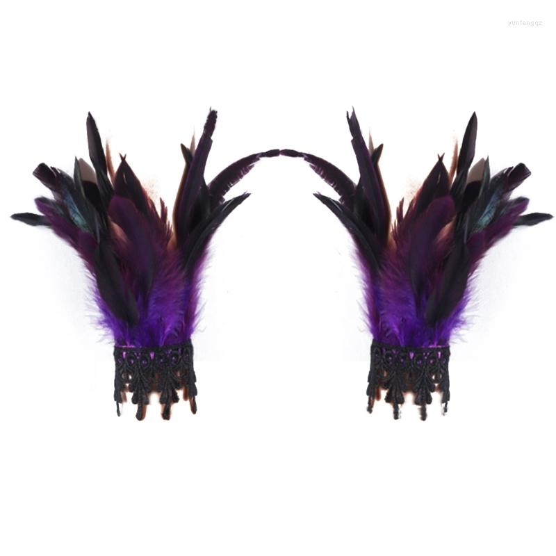 

Charm Bracelets Feather Wrist Cuffs Women Hair Accessories Furry Fashion Anklets For Girls