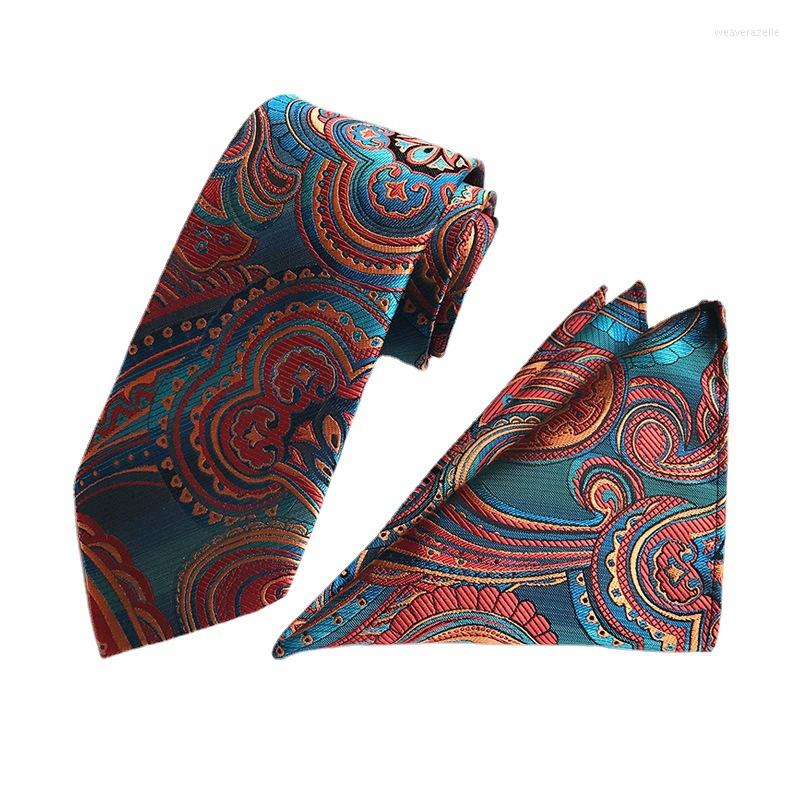 

Bow Ties Cashew Blossom Men Necktie Tie Handkerchief Cufflinks Set Wedding Accessories Jacquard Corbatas Para Hombre Elegantes